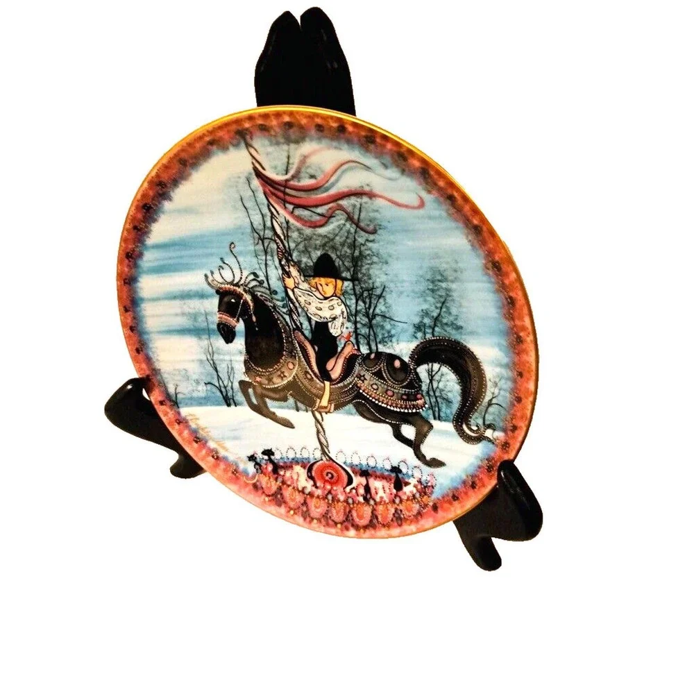 Anna Perenna P Buckley Moss Carrousel Prince Plate Limited Edition COA 2125/5000